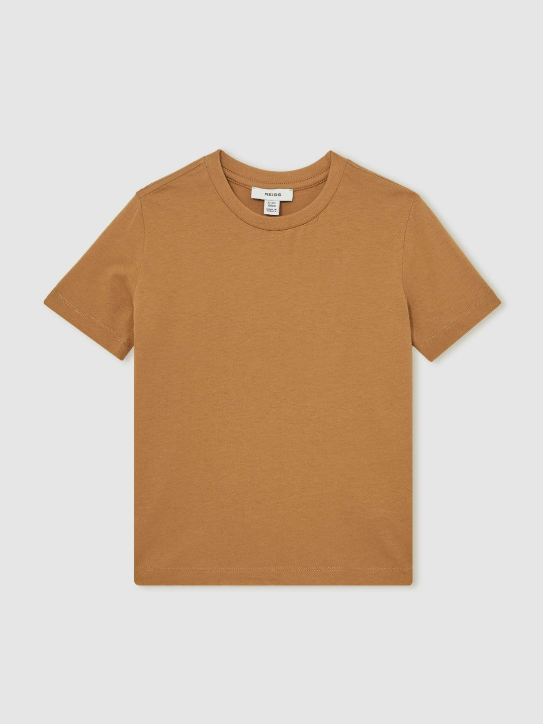 9-13 yrs Crew Neck T-Shirt Tan Brown | Children & Baby