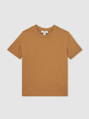 9-13 yrs Crew Neck T-Shirt Tan Brown | Children & Baby