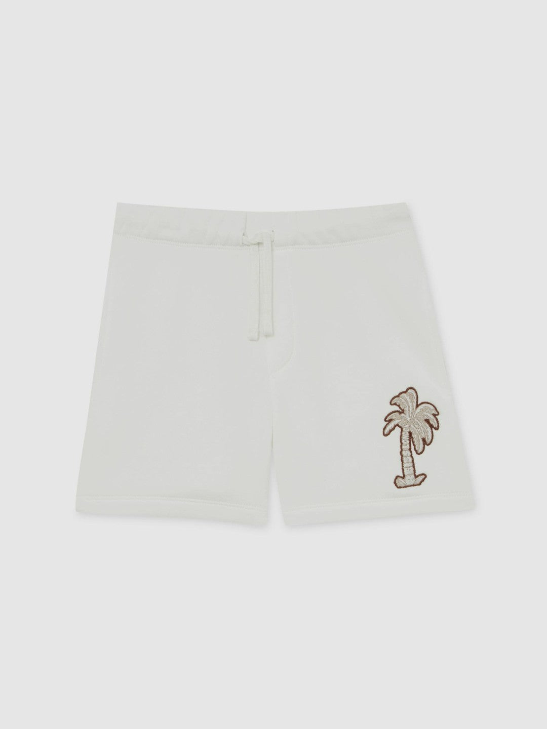 3-9 yrs Cotton Blend Palm Embroidered Shorts Off White | Children & Baby