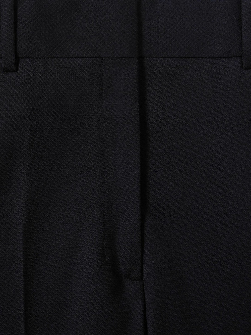Wool-Blend Wide-Leg Suit Trousers Navy | Women