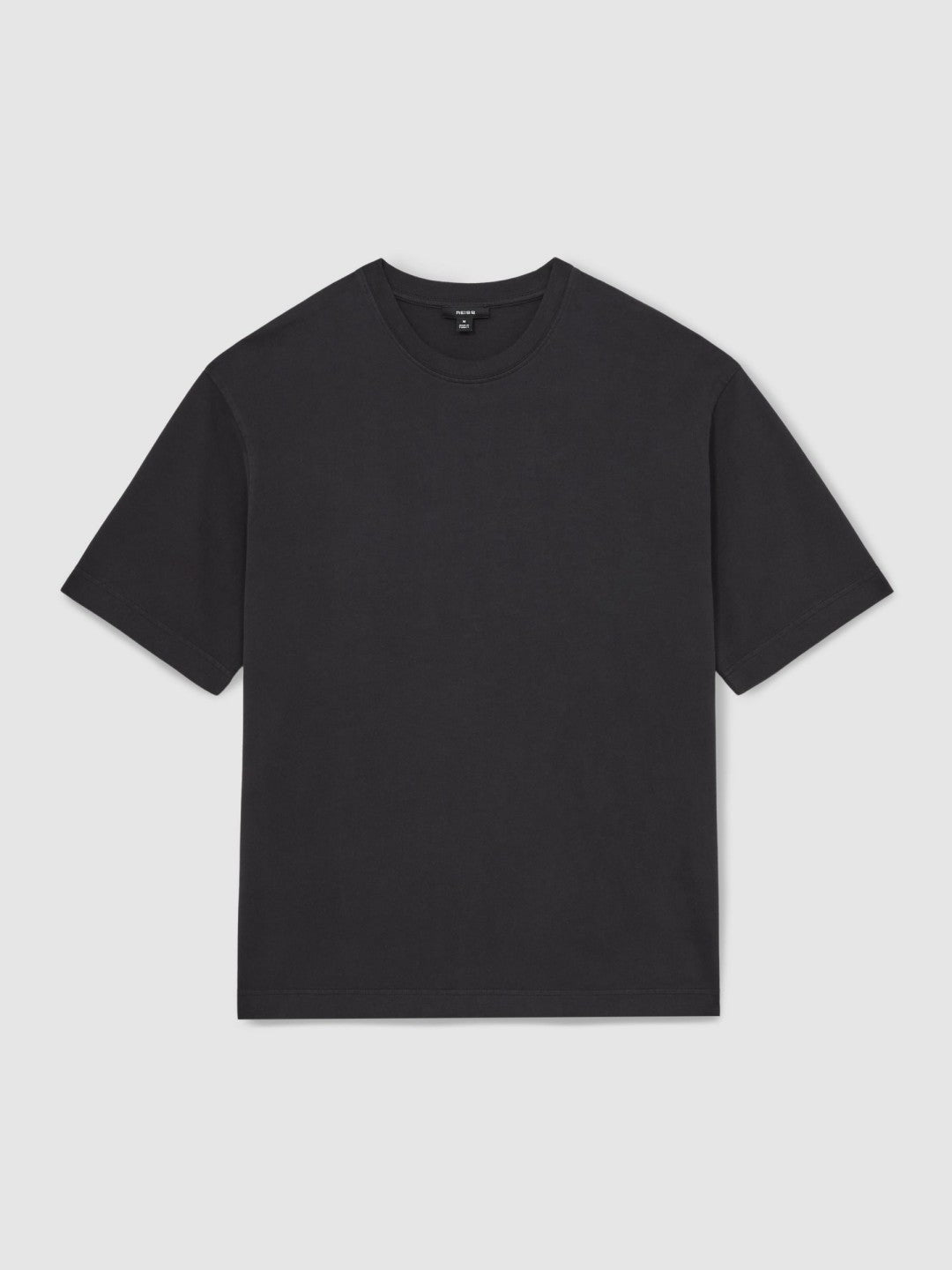 Cotton Garment-Dyed Oversize T-Shirt Washed Black | Men