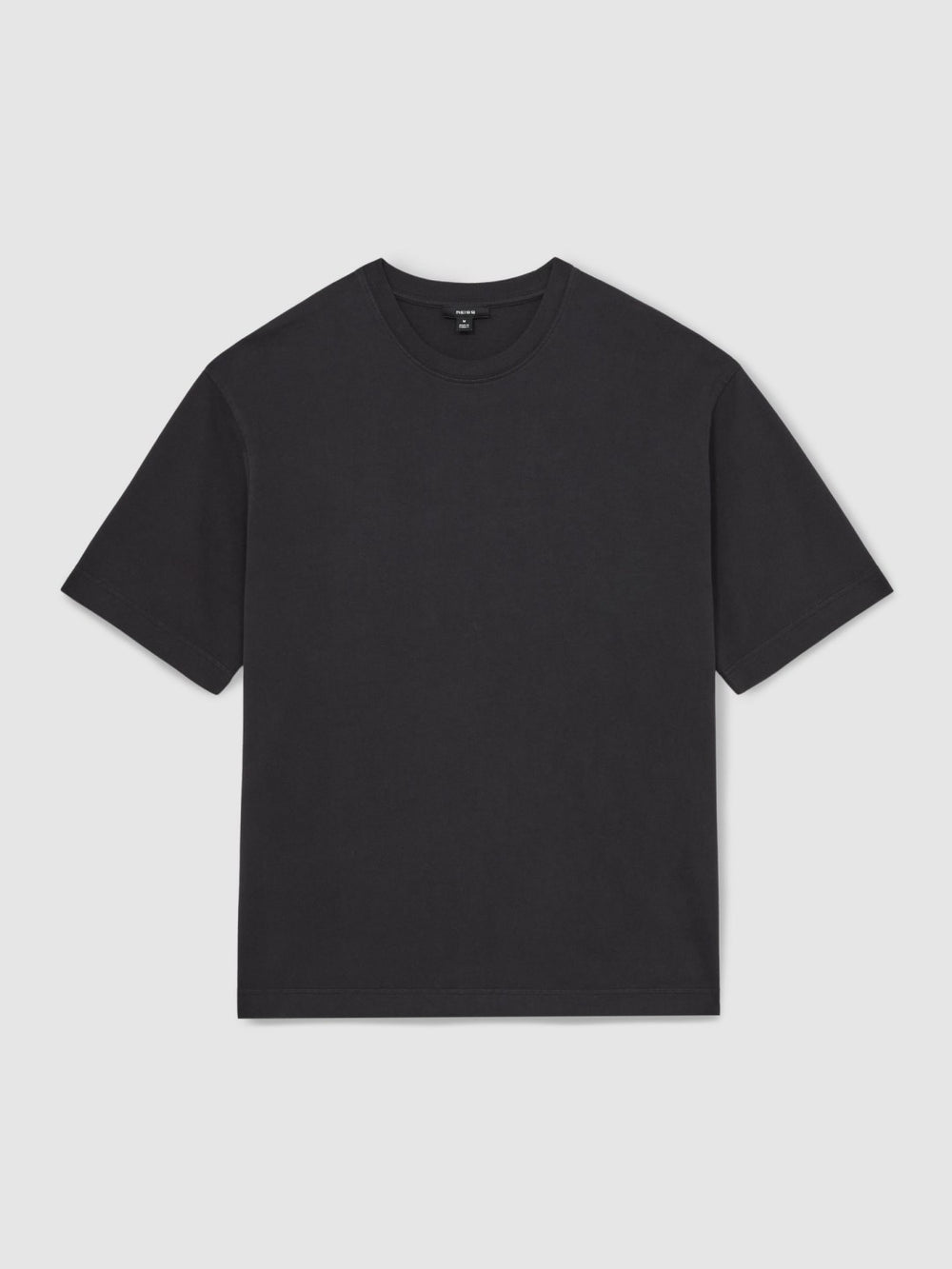 Cotton Garment-Dyed Oversize T-Shirt Washed Black | Men