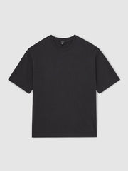 Cotton Garment-Dyed Oversize T-Shirt Washed Black | Men