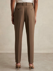 Petite Slim Fit Suit Trousers Mink Neutral | Women