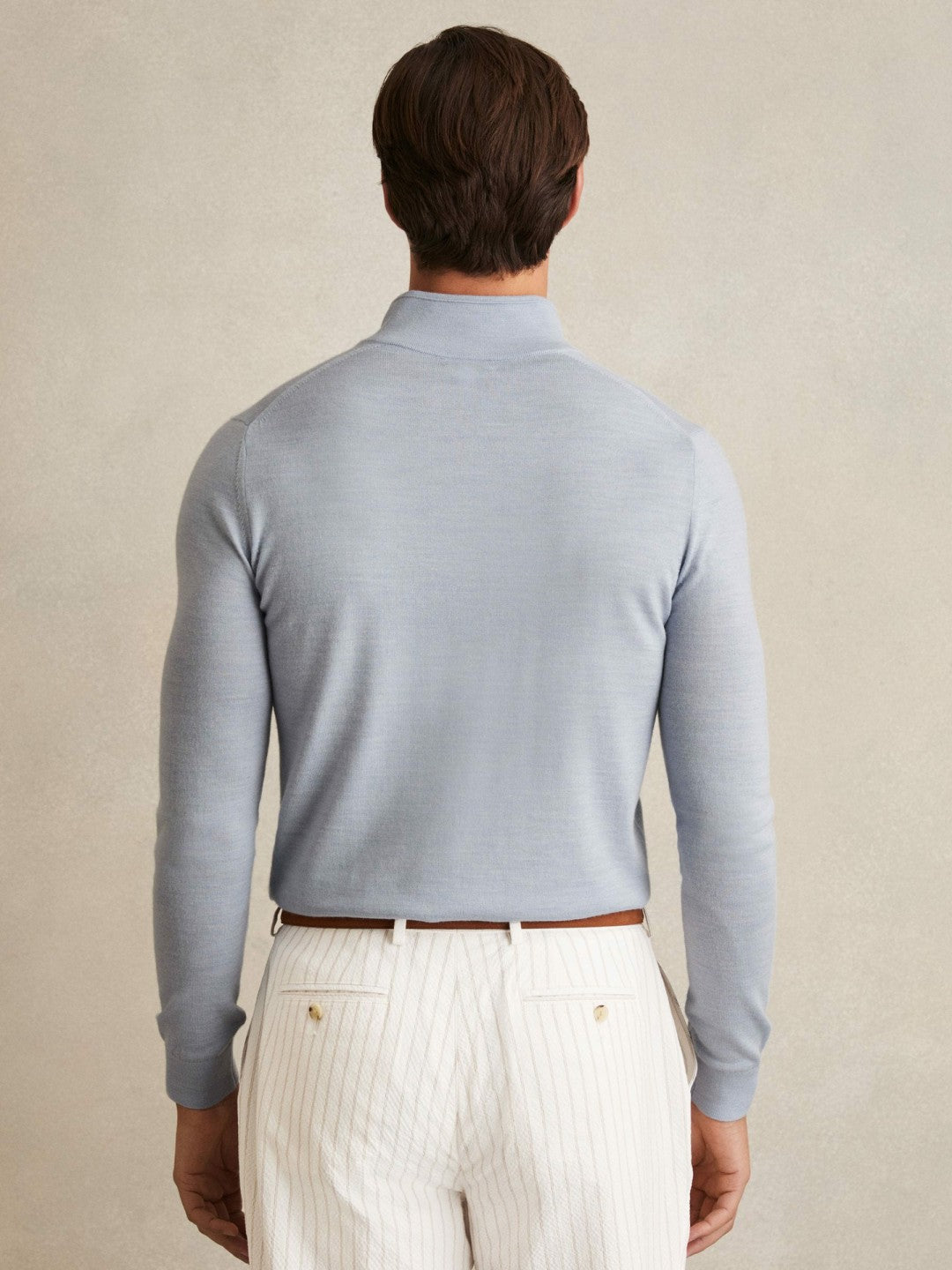 Merino Wool Half-Zip Jumper  | Men