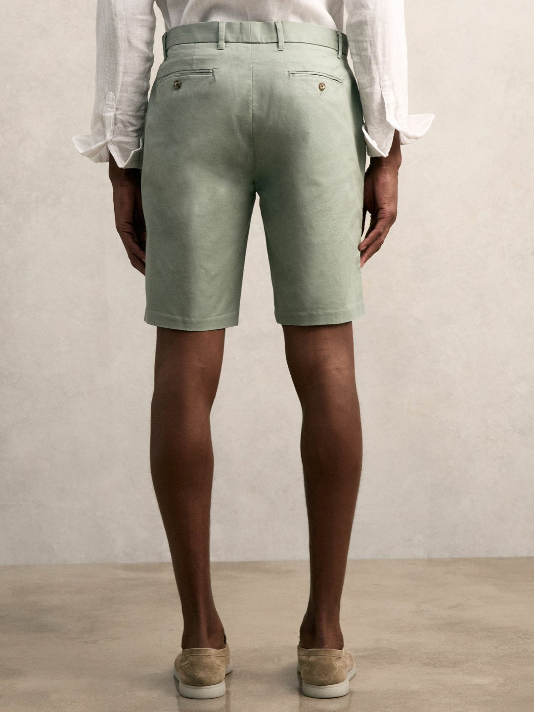 Short Length Casual Chino Shorts Pistachio | Men