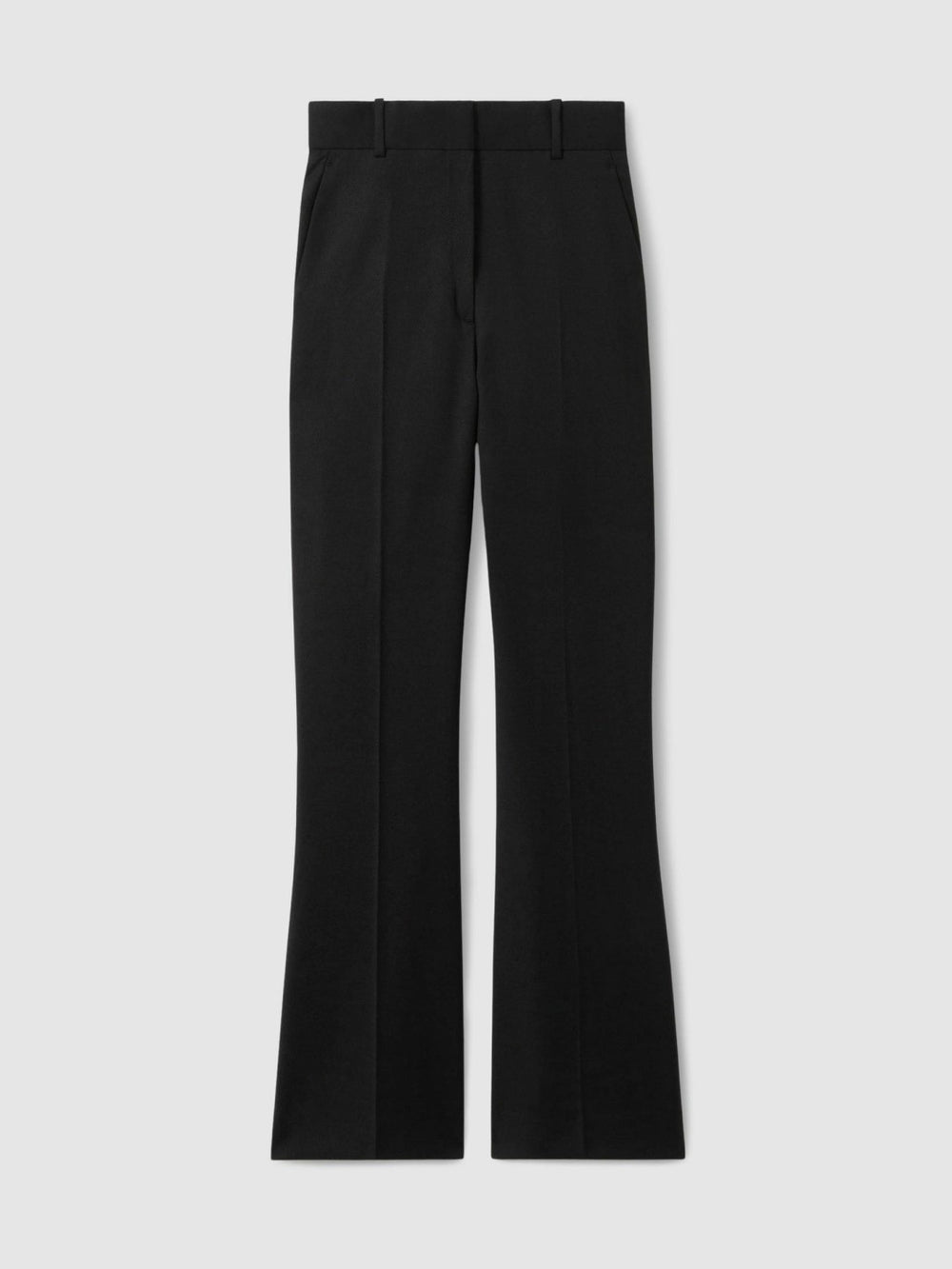 Petite Wool-Blend Wide-Leg Suit Trousers Black | Women