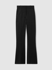 Petite Wool-Blend Wide-Leg Suit Trousers Black | Women