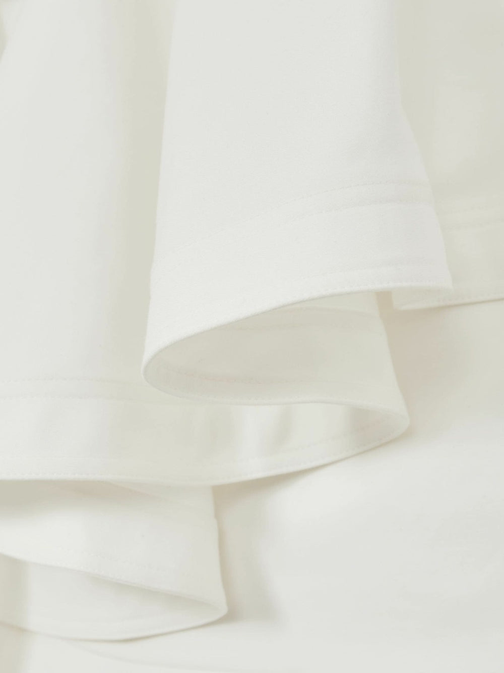 Cotton Tiered Ruffle Mini Dress Ivory | Women