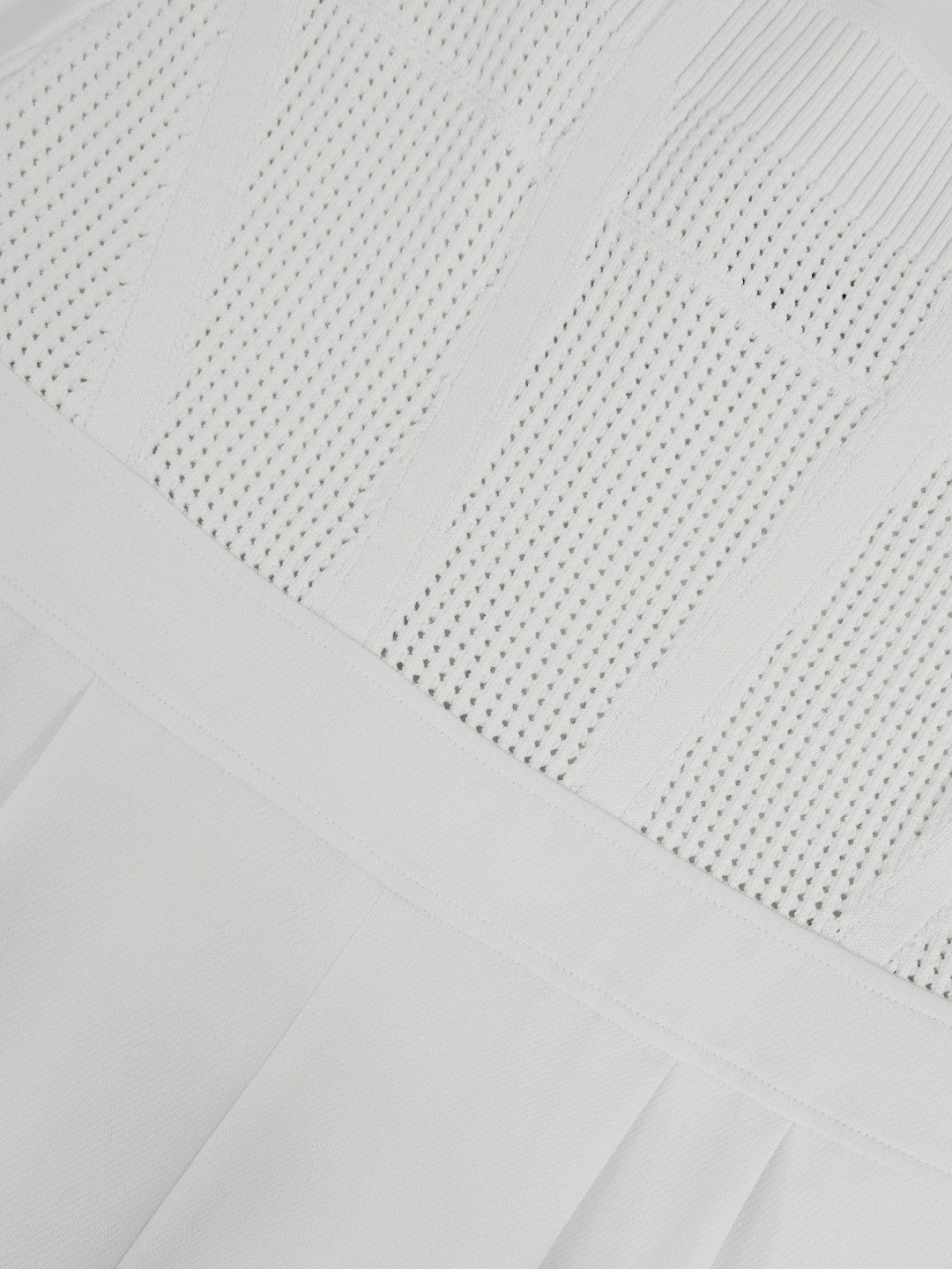 Perforated-Knit Wide-Leg Jumpsuit Ivory | Women