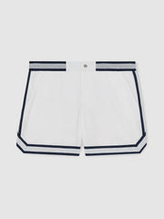 | Ché Stripe-Trim Swim Shorts White | Men