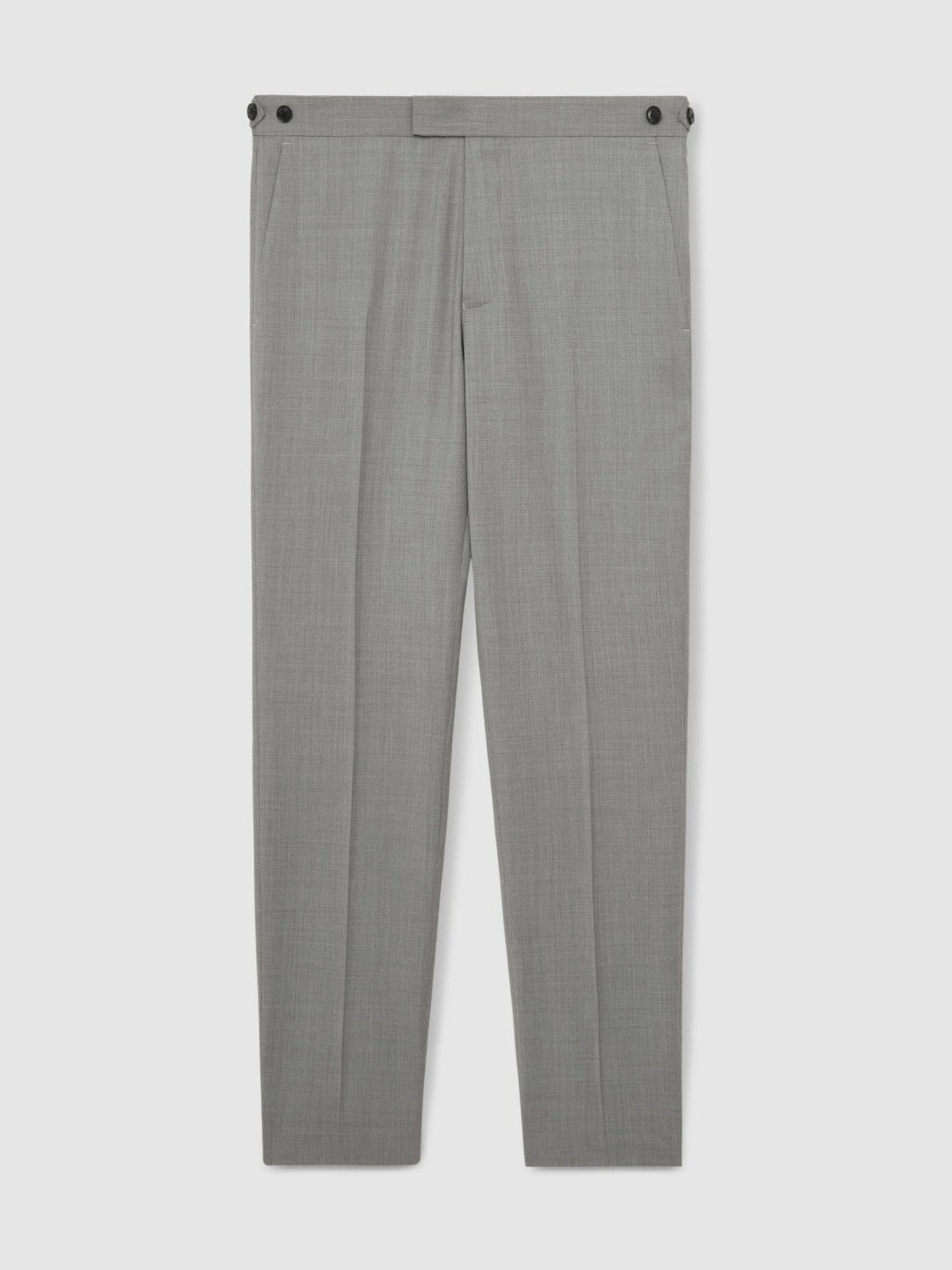 Slim-Fit Wool Suit Trousers Mid Grey | Men