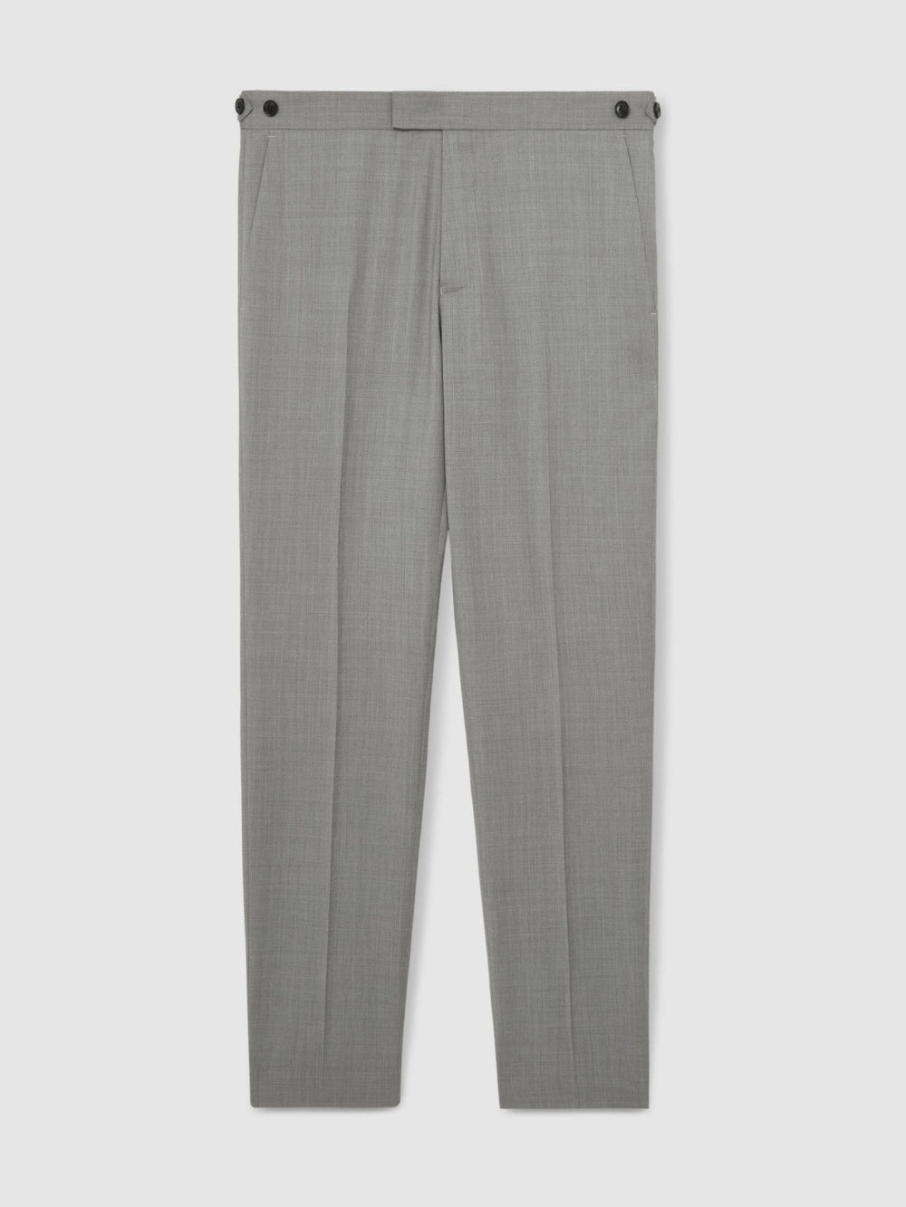 Slim-Fit Wool Suit Trousers Mid Grey | Men