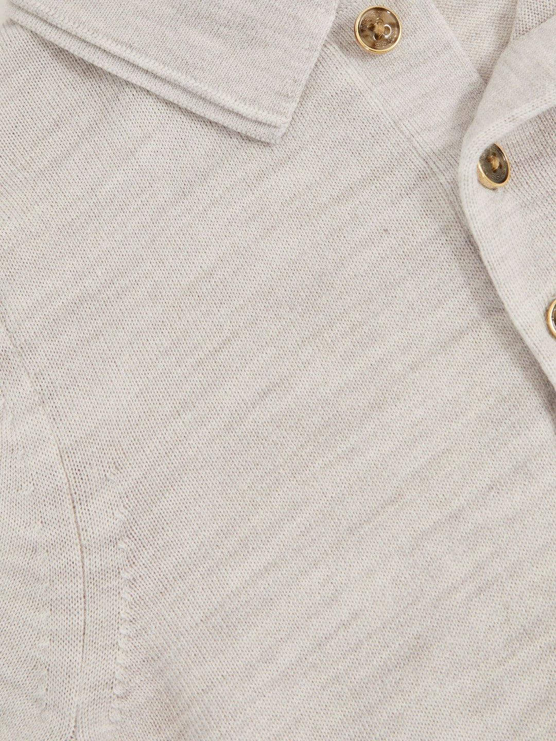 3-9 yrs Merino Wool Short Sleeve Polo Shirt Wicker Melange | Children & Baby