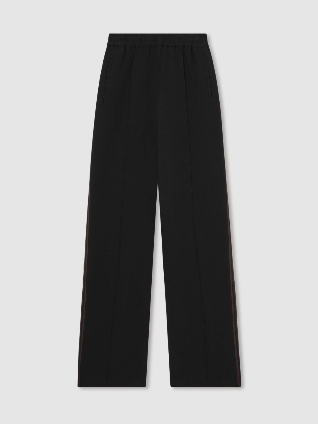 Side-Stripe Wide-Leg Trousers Black | Women