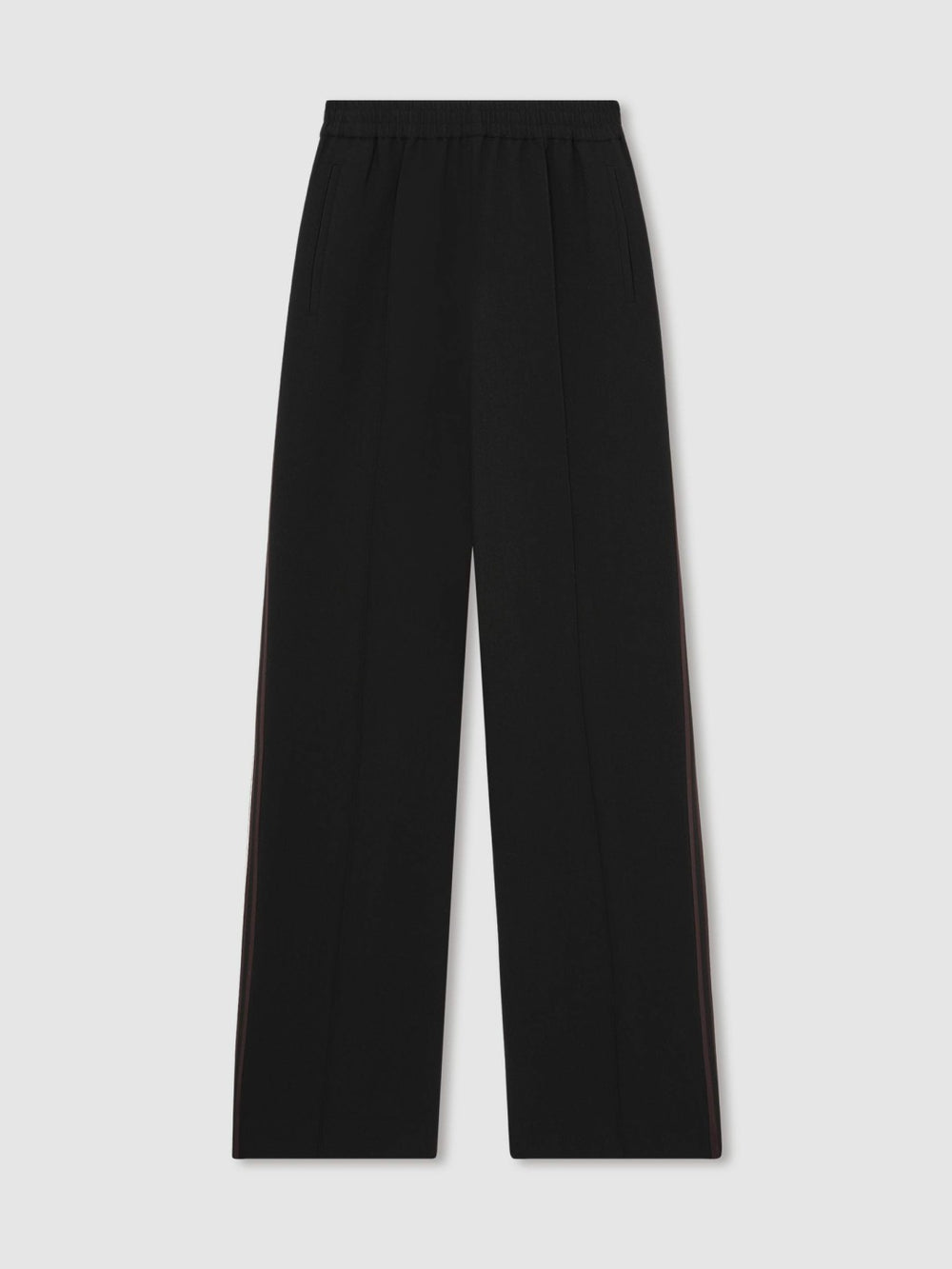 Side-Stripe Wide-Leg Trousers Black | Women