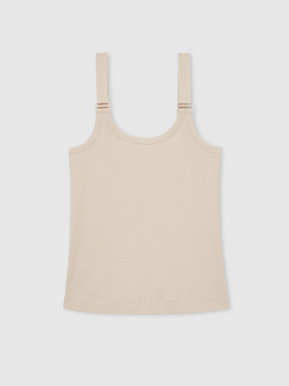 Stretch-Cotton D-Ring Strap Vest Neutral | Women