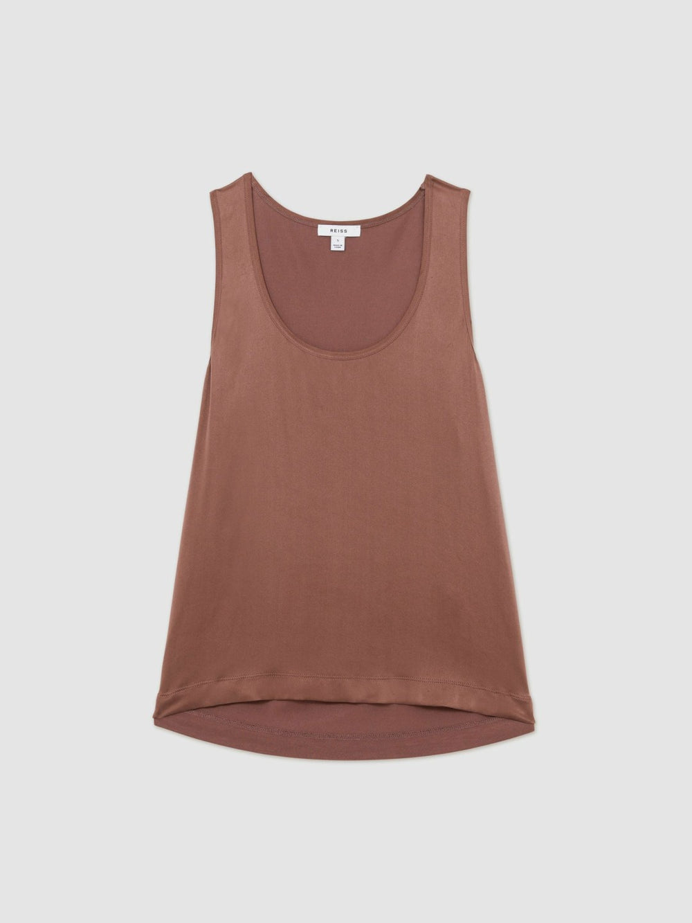 Silk-Front Cami Top Mocha Brown | Women
