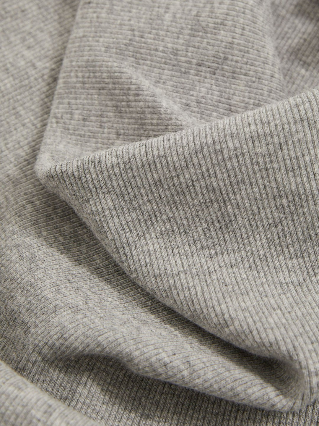 Ribbed Cowl-Neck Vest Grey Marl | Women