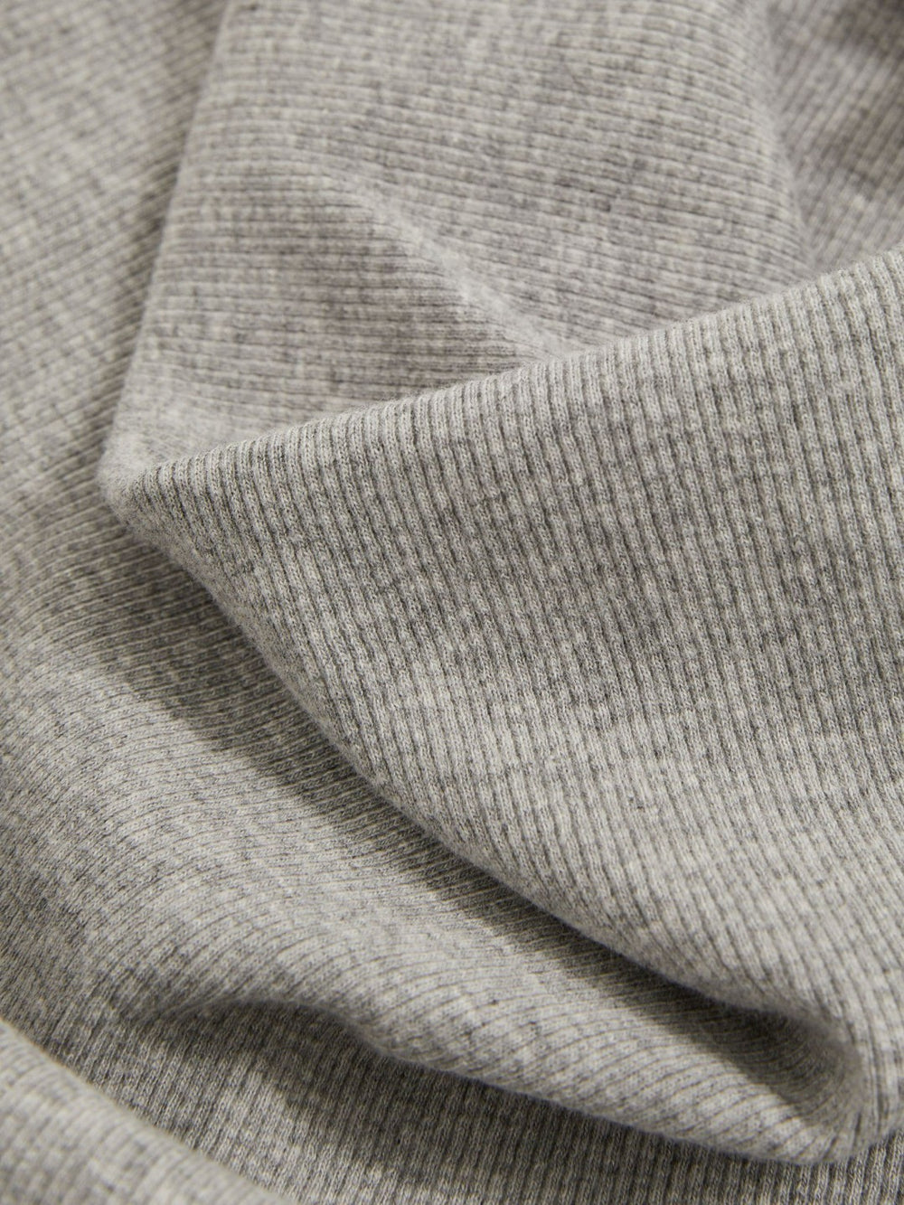 Ribbed Cowl-Neck Vest Grey Marl | Women