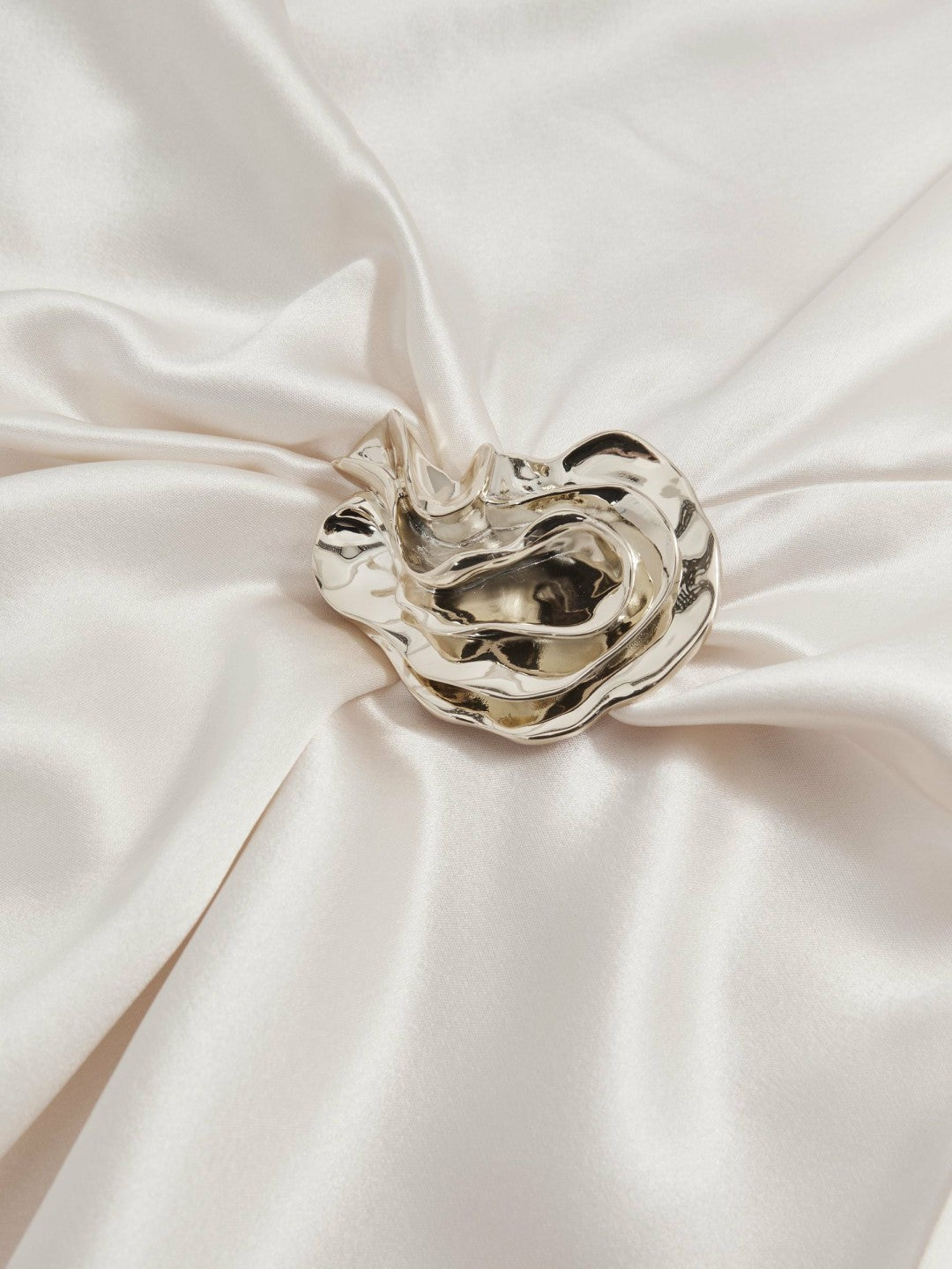Acler Satin Draped Maxi Dress Ivory | Women