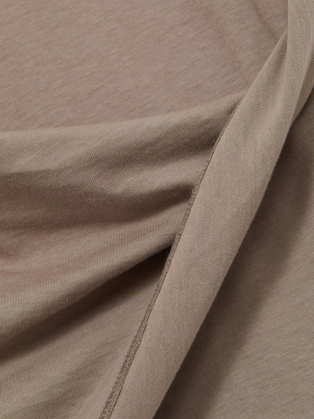 Cotton Drape T-Shirt Taupe Neutral | Women
