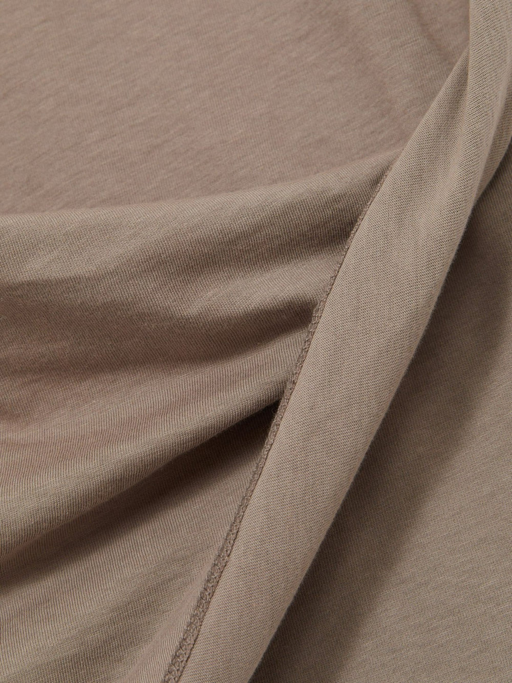 Cotton Drape T-Shirt Taupe Neutral | Women