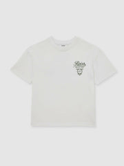Cotton Motor Cars-Print T-Shirt White/Green | Children & Baby
