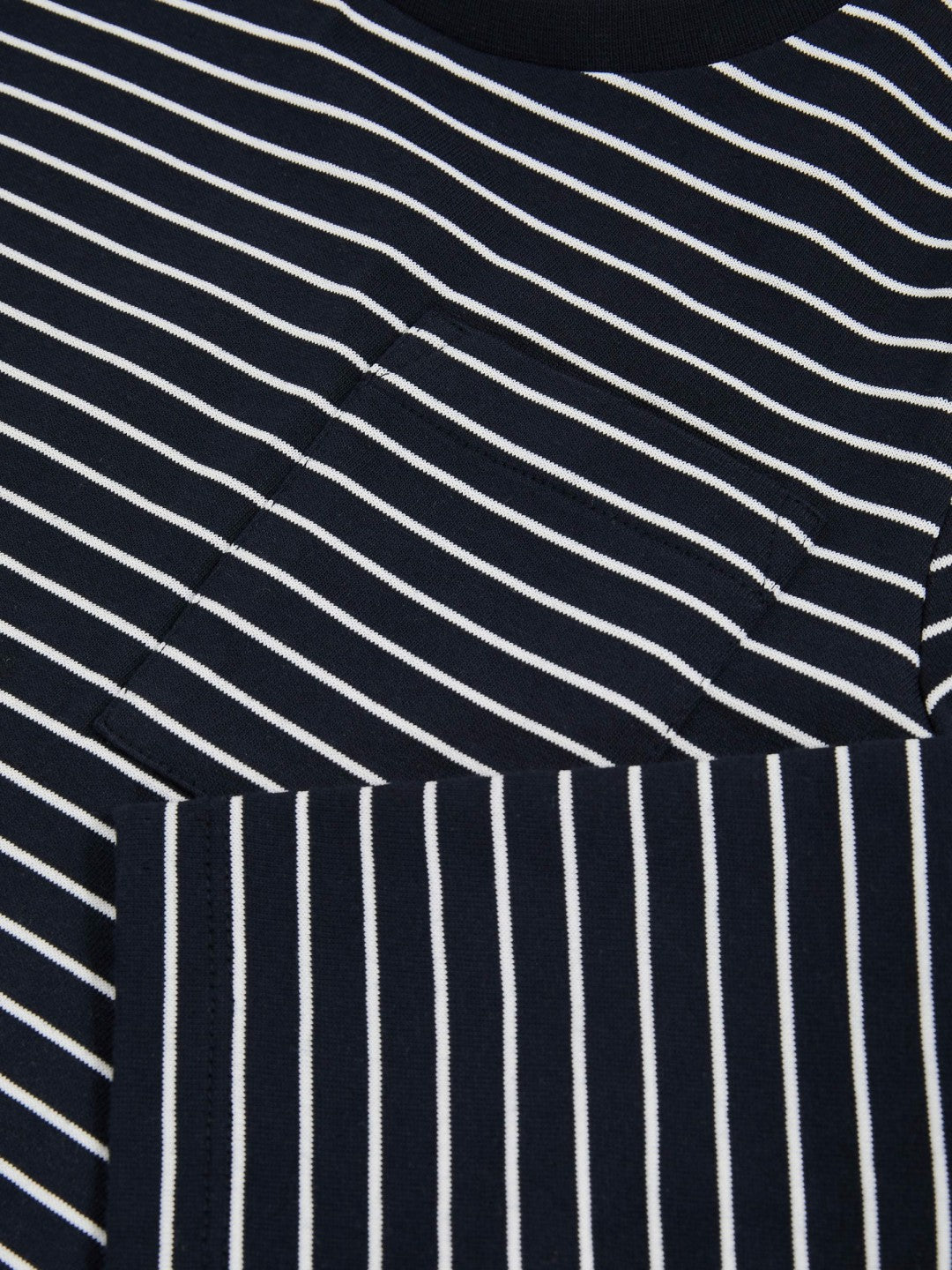 9-13 yrs Stretch-Cotton Stripe T-Shirt Navy/White | Children & Baby