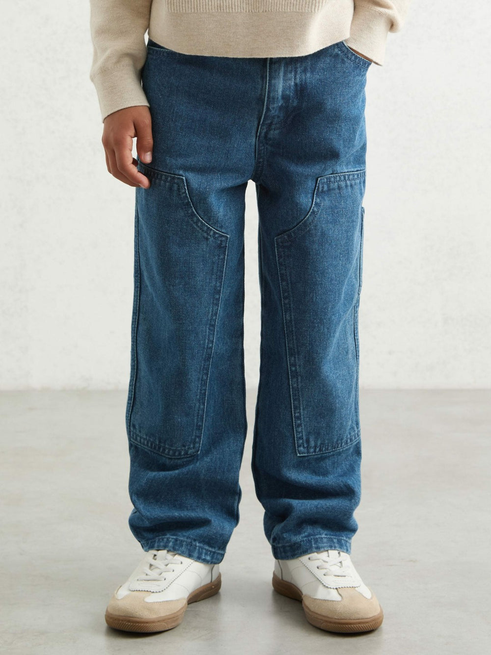 3-9 yrs Straight-Leg Carpenter Jeans Mid Blue | Children & Baby