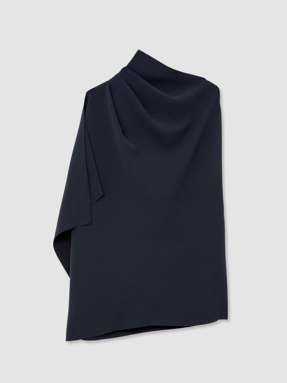 One-Shoulder Draped Top Navy | Women