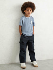 3-9 yrs Technical Straight Leg Cargo Trousers Navy | Children & Baby
