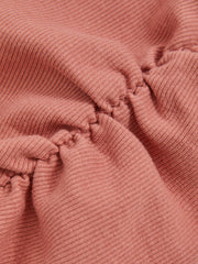 13-14 yrs Cotton Ruched Long-Sleeve T-Shirt with Stretch Rose | Children & Baby