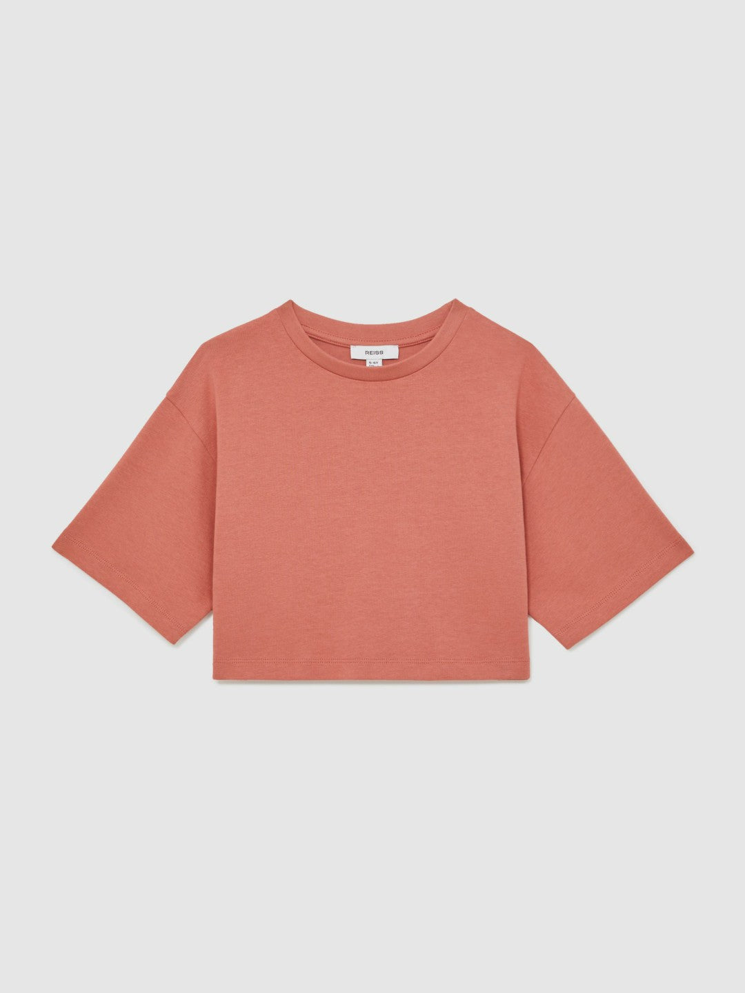 Cotton Oversized Cropped T-Shirt Rose | Children & Baby