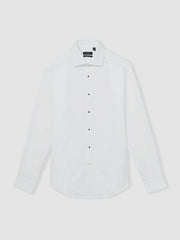 Slim Fit Cotton Double-Cuff Dinner Shirt Regular-Fit White | Men
