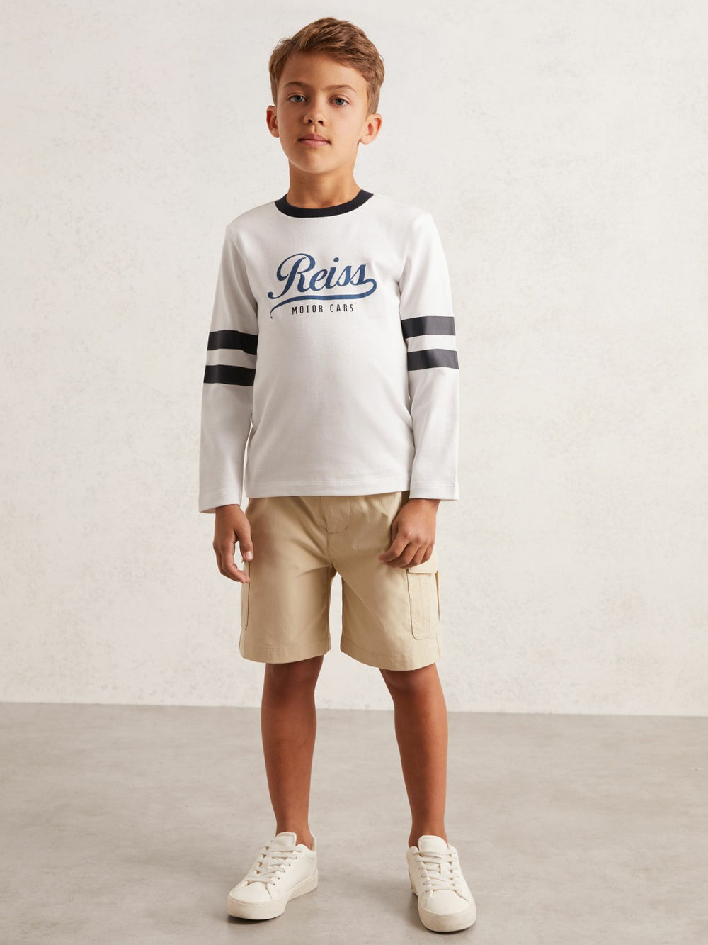 13-14 yrs Cotton Motor Cars Logo T-Shirt White/Blue | Children & Baby