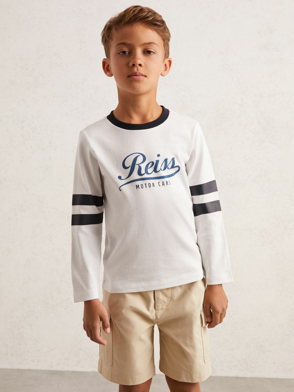 13-14 yrs Cotton Motor Cars Logo T-Shirt White/Blue | Children & Baby