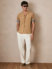 | Ché Stripe-Cuff Shirt Camel | Men