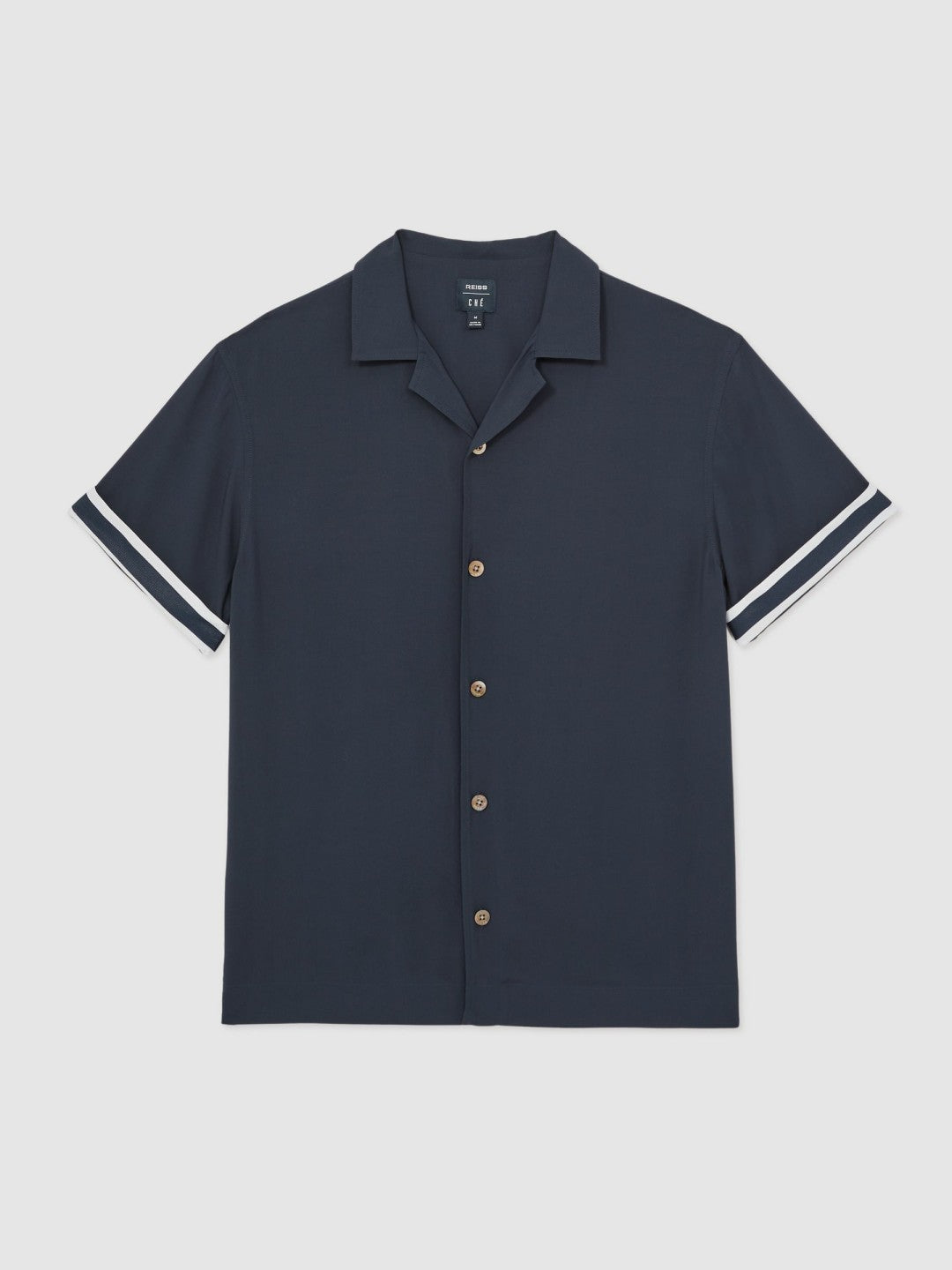 | Ché Stripe-Cuff Shirt Navy | Men