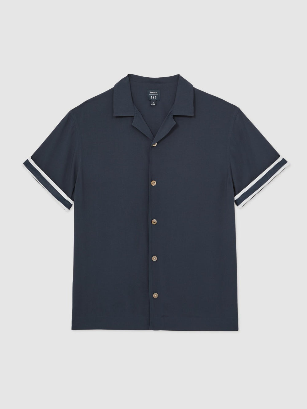 | Ché Stripe-Cuff Shirt Navy | Men