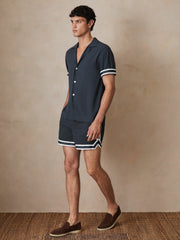 | Ché Stripe-Cuff Shirt Navy | Men