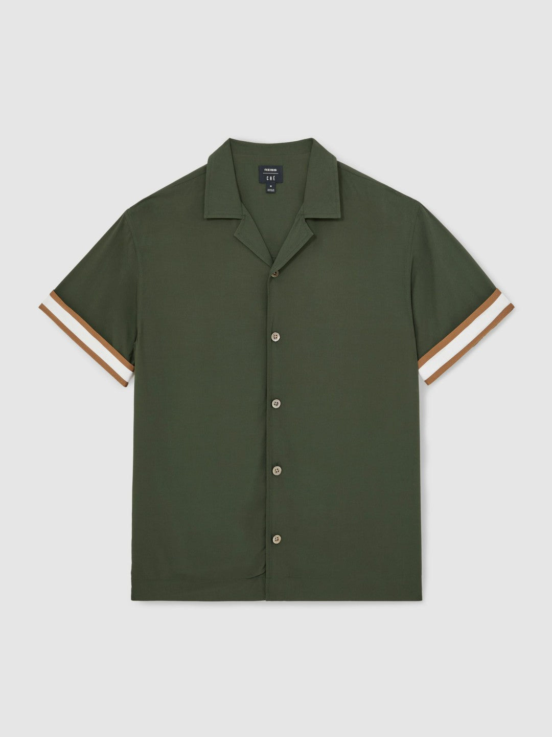 | Ché Stripe-Cuff Shirt Pine Green | Men