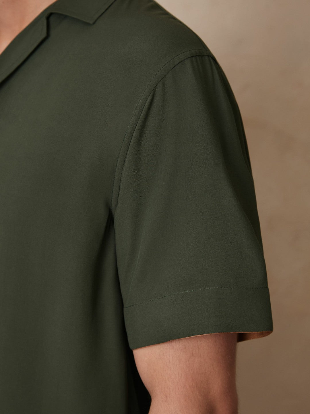 | Ché Stripe-Cuff Shirt Pine Green | Men