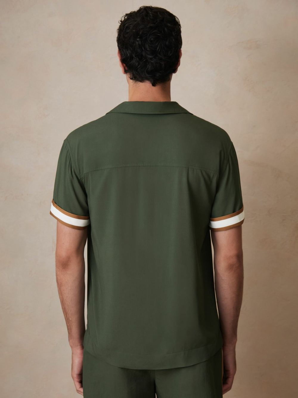 | Ché Stripe-Cuff Shirt Pine Green | Men