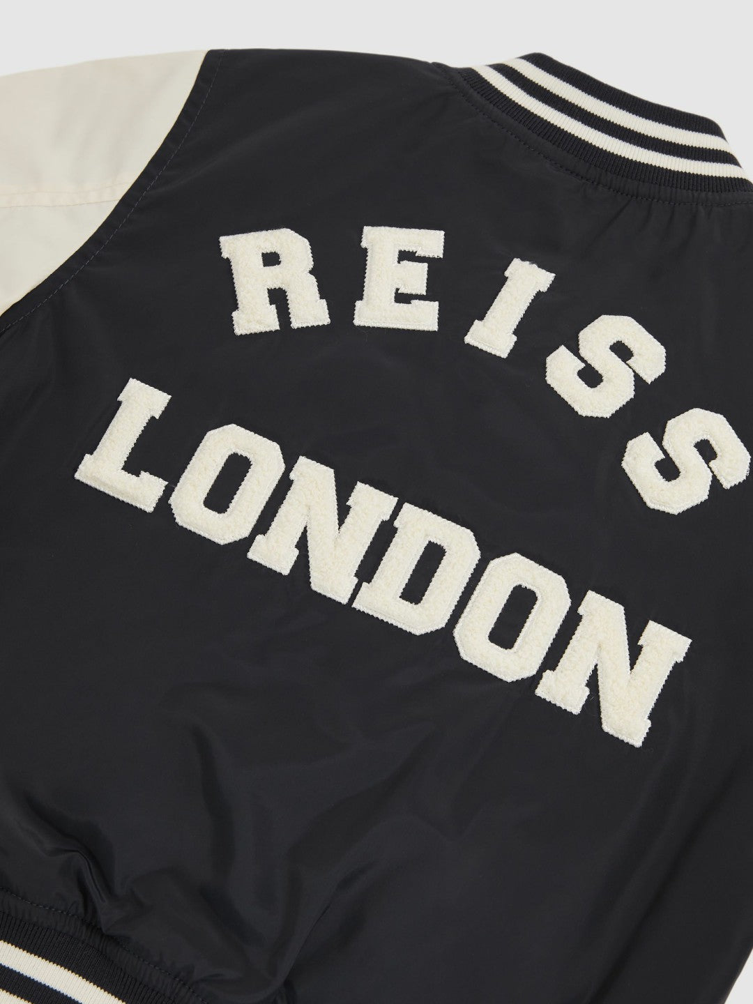 13-14 yrs Colour-Block Varsity Bomber Jacket Navy/ Off White | Children & Baby