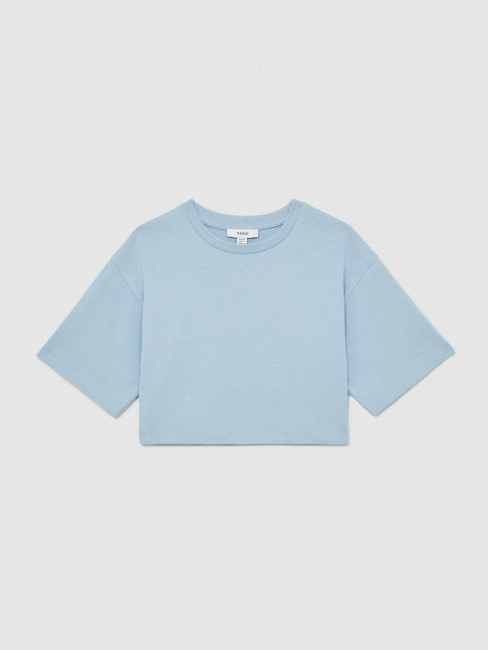 9-13 yrs Cotton Oversized Cropped T-Shirt Blue | Children & Baby
