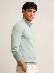 Merino Wool Half-Zip Jumper  | Men