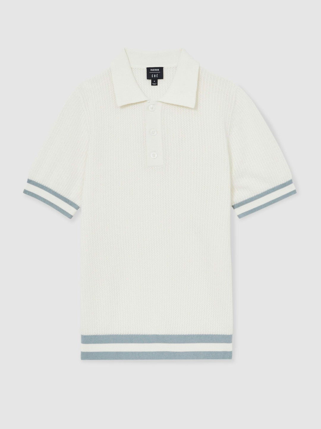 | Ché Cotton Knit Polo Shirt White | Men