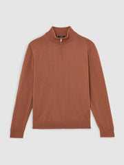 Merino Wool Half-Zip Jumper  | Men