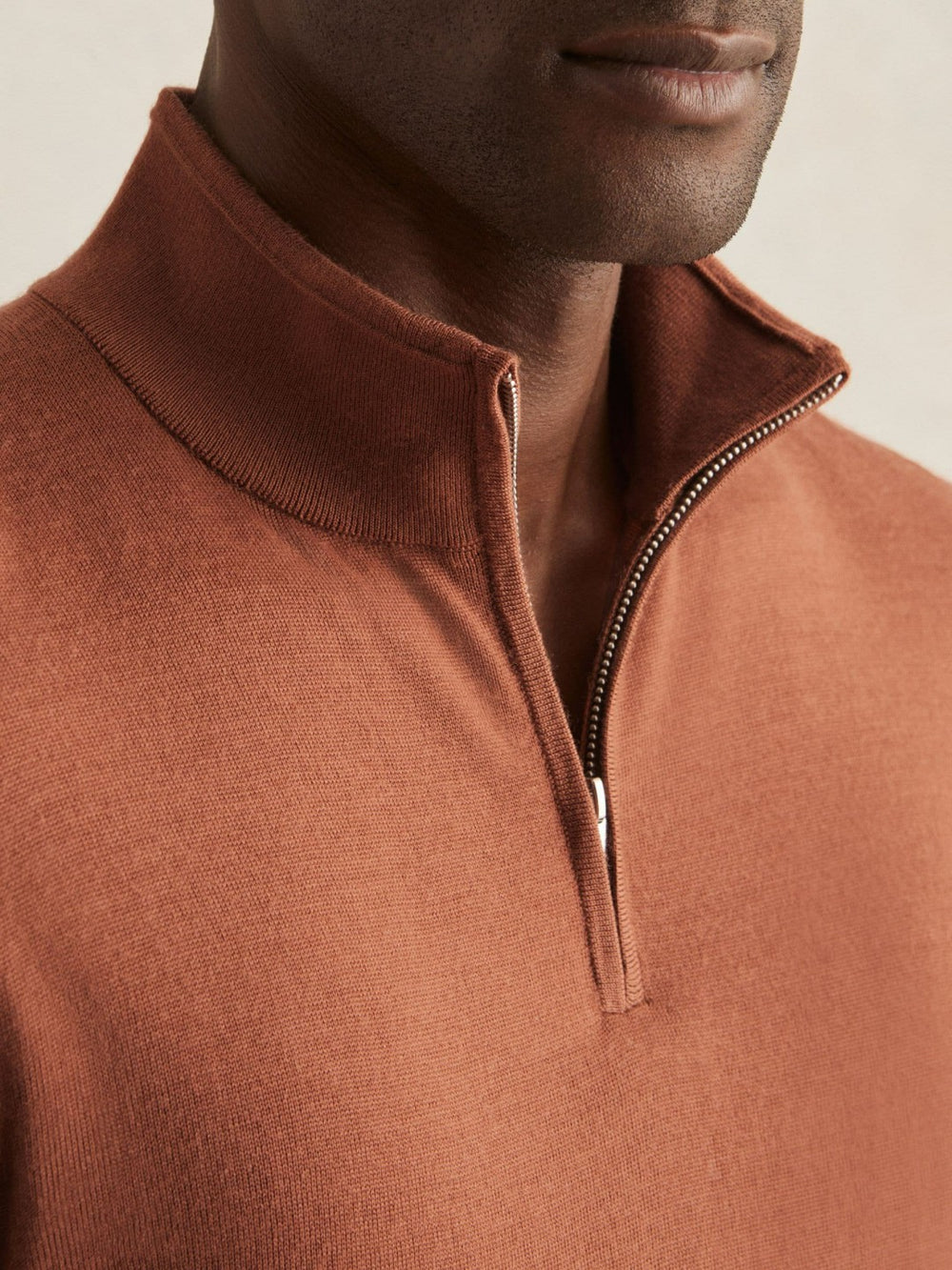 Merino Wool Half-Zip Jumper  | Men